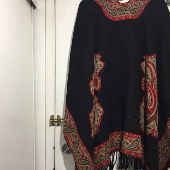 PASHMINA CASHMERE TASSEL TRIM SHAWLS ONE SIZE - Picture 3 of 10